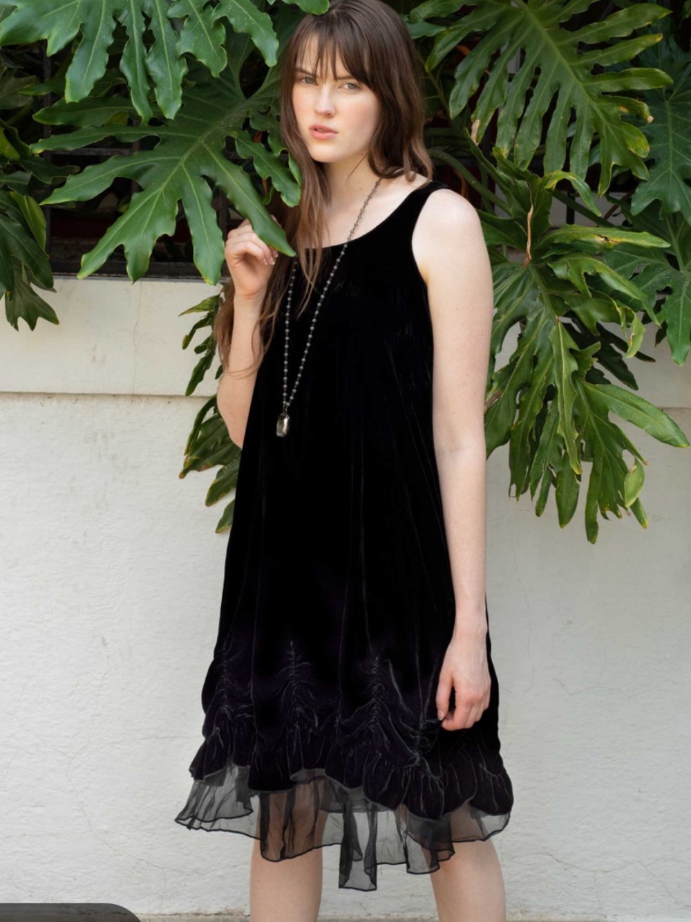 Heart’s Desire by Mary Grace Nicole Slip Rayon Tulle Ruffle Black Size Large
